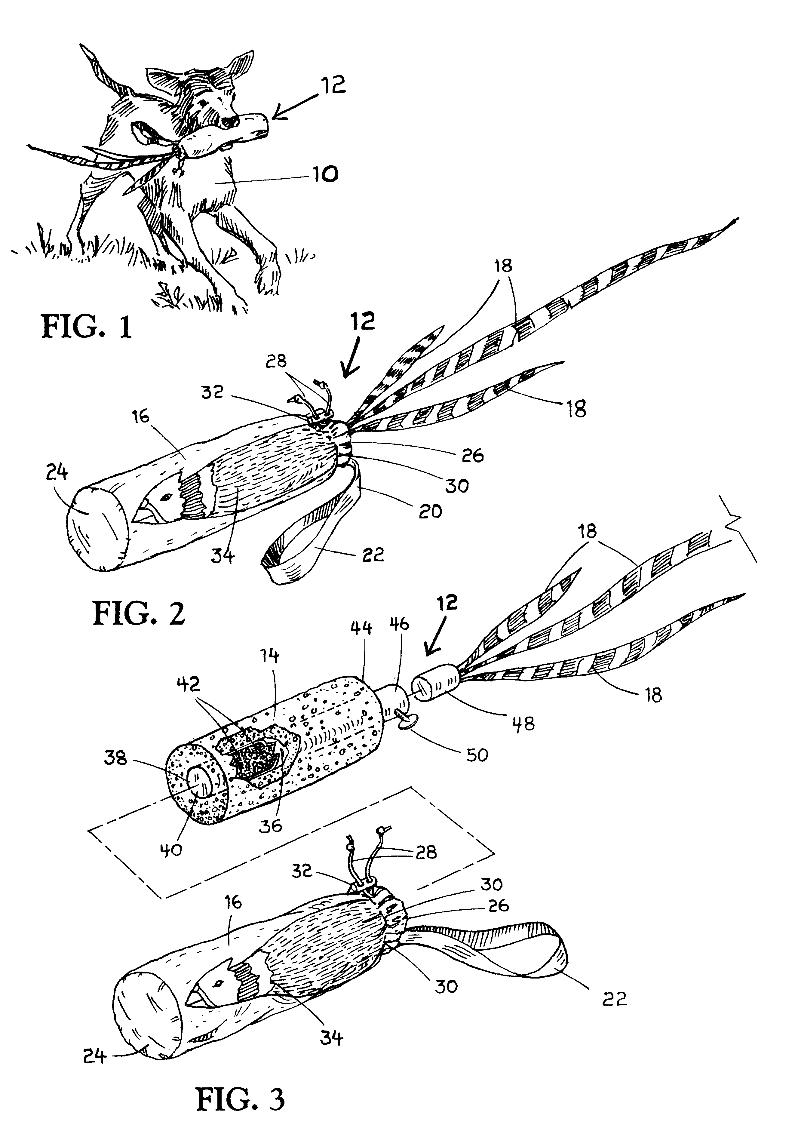 Simulated bird hunting dog-training device for teaching a dog to retrieve