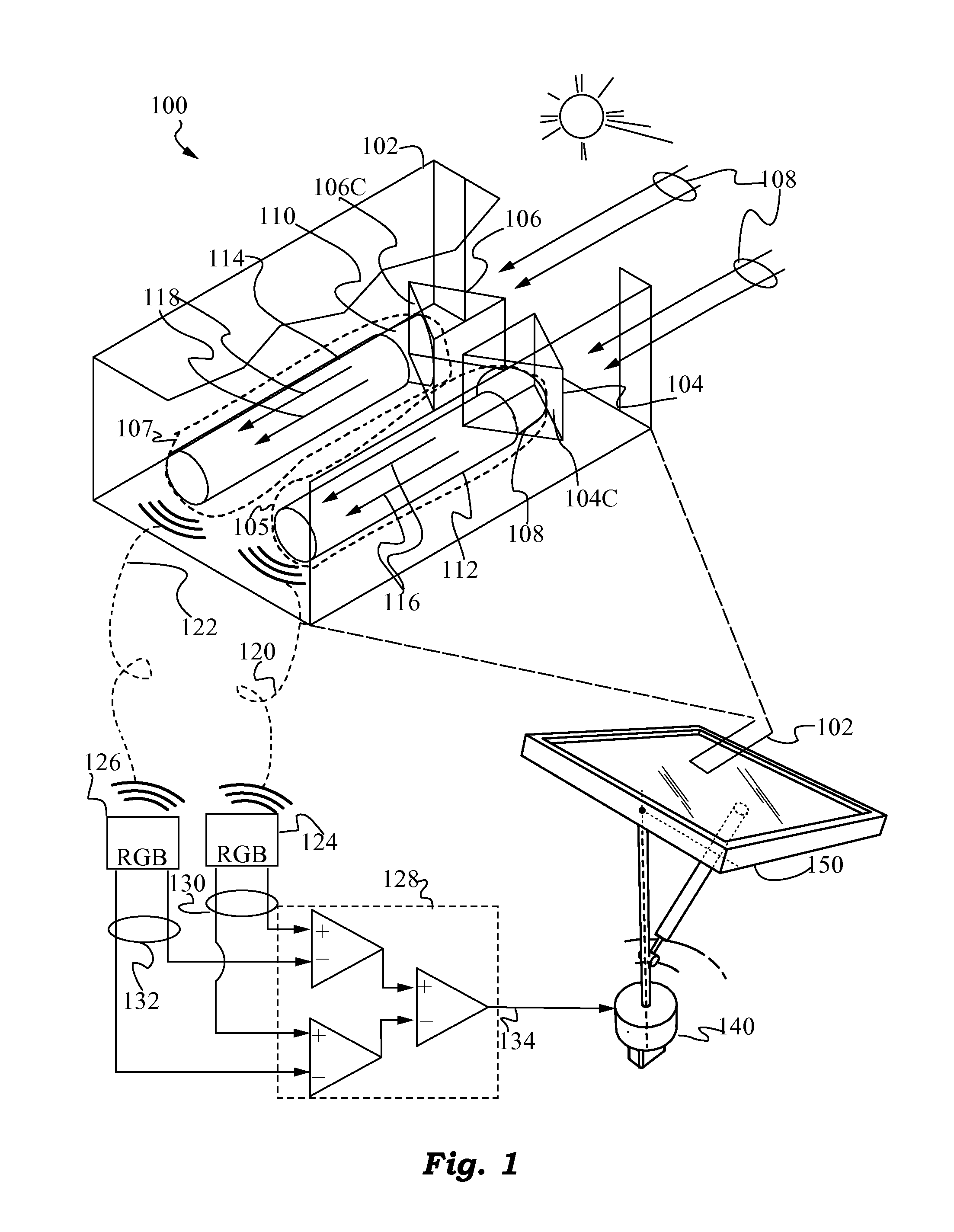 Optical Differential Solar Tracking System