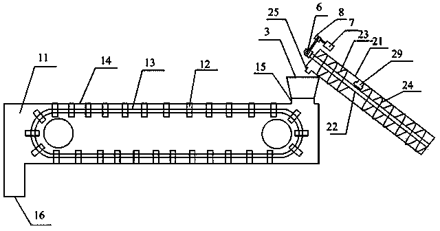 Rapeseed conveying equipment easy to observe