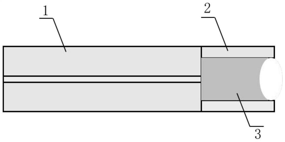 Optical fiber Fabry-Perot temperature sensing head based on PDMS arc-shaped reflecting surface and preparation method of optical fiber Fabry-Perot temperature sensing head