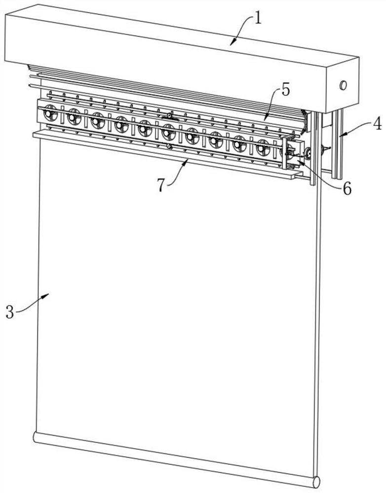 Multimedia projection curtain with cleaning function