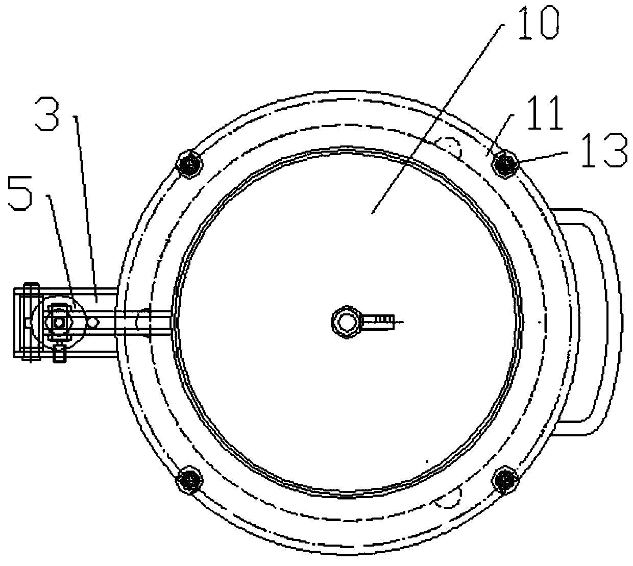 Wireless remote control automatic cover turning vacuum furnace