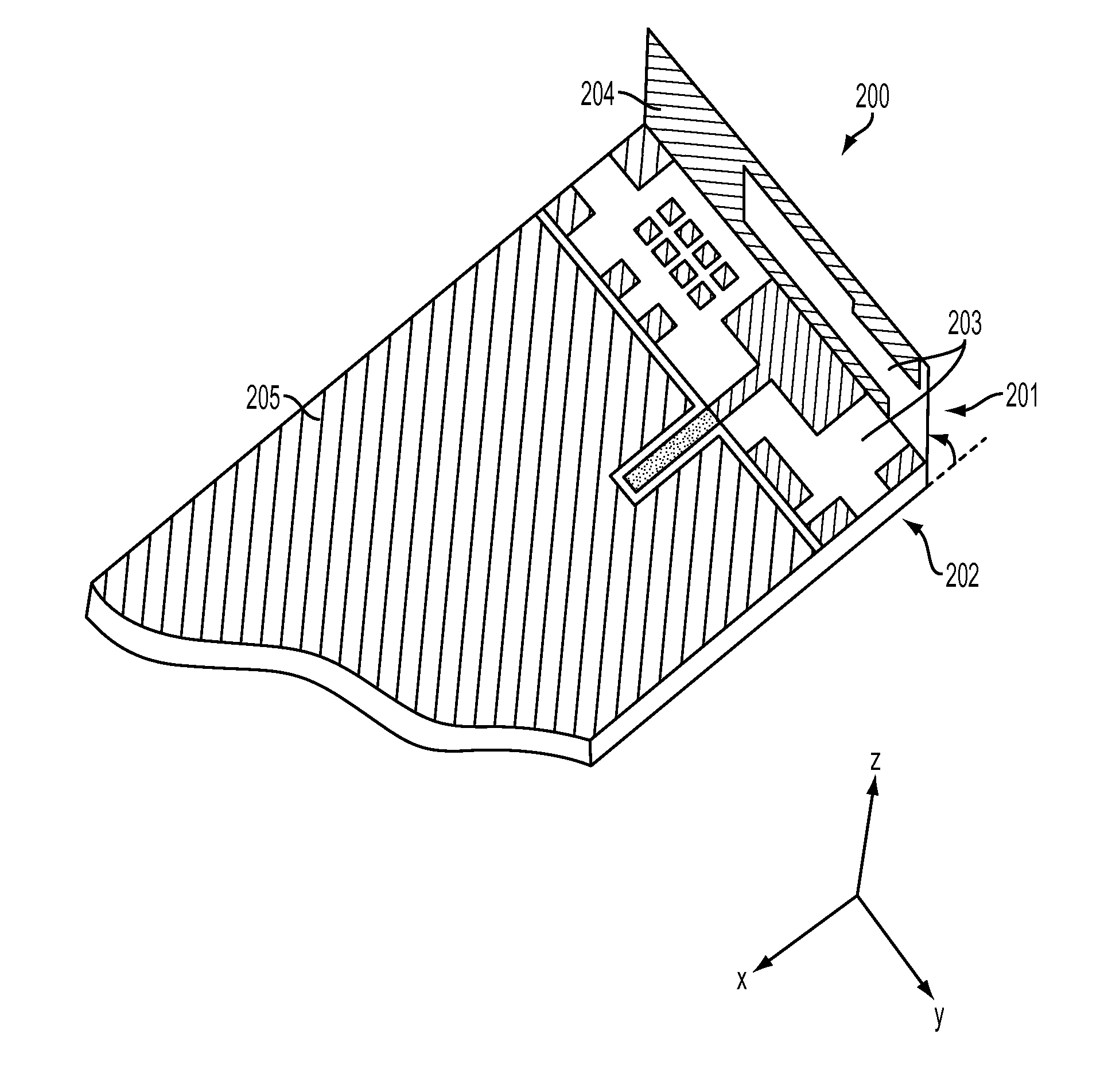 Multi-angle ultra wideband antenna with surface mount technology methods of assembly and kits therefor