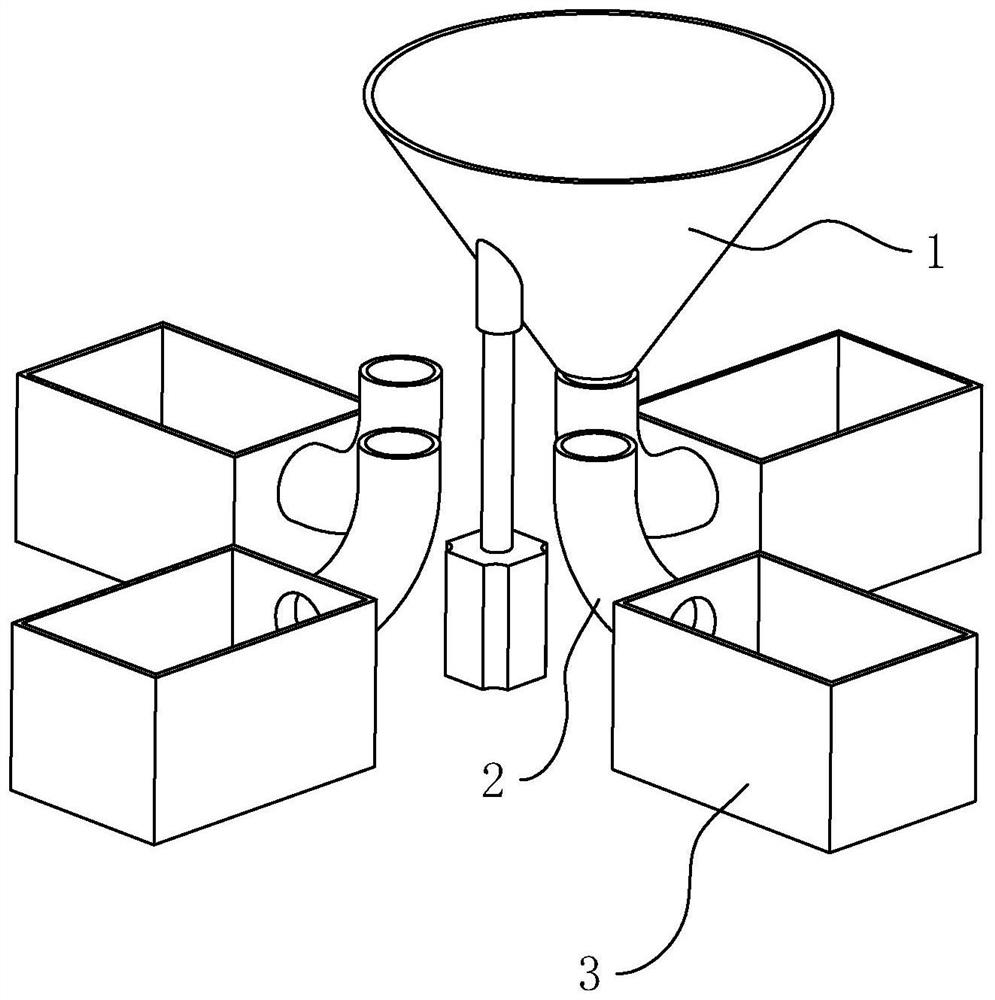 Waste sorting and recycling device for CNC machining equipment