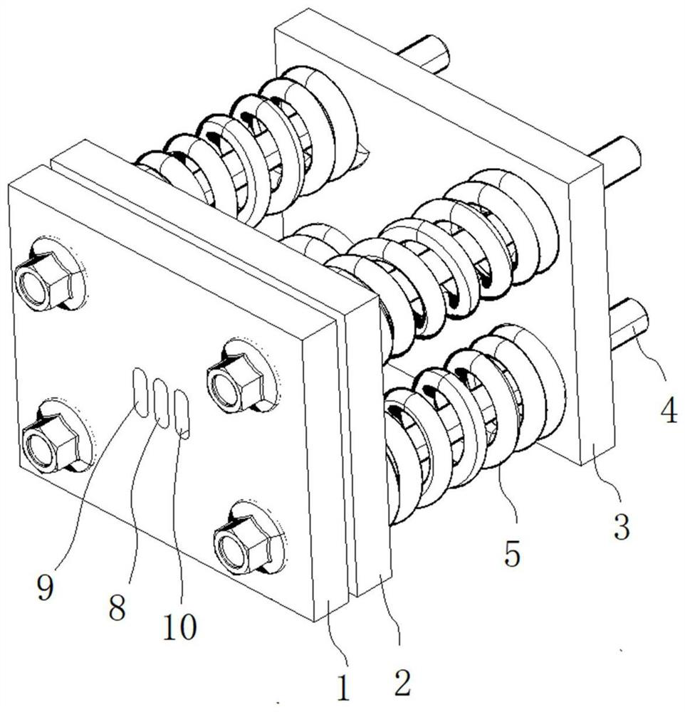 Anti-buckling clamping device, sample and assembling method thereof