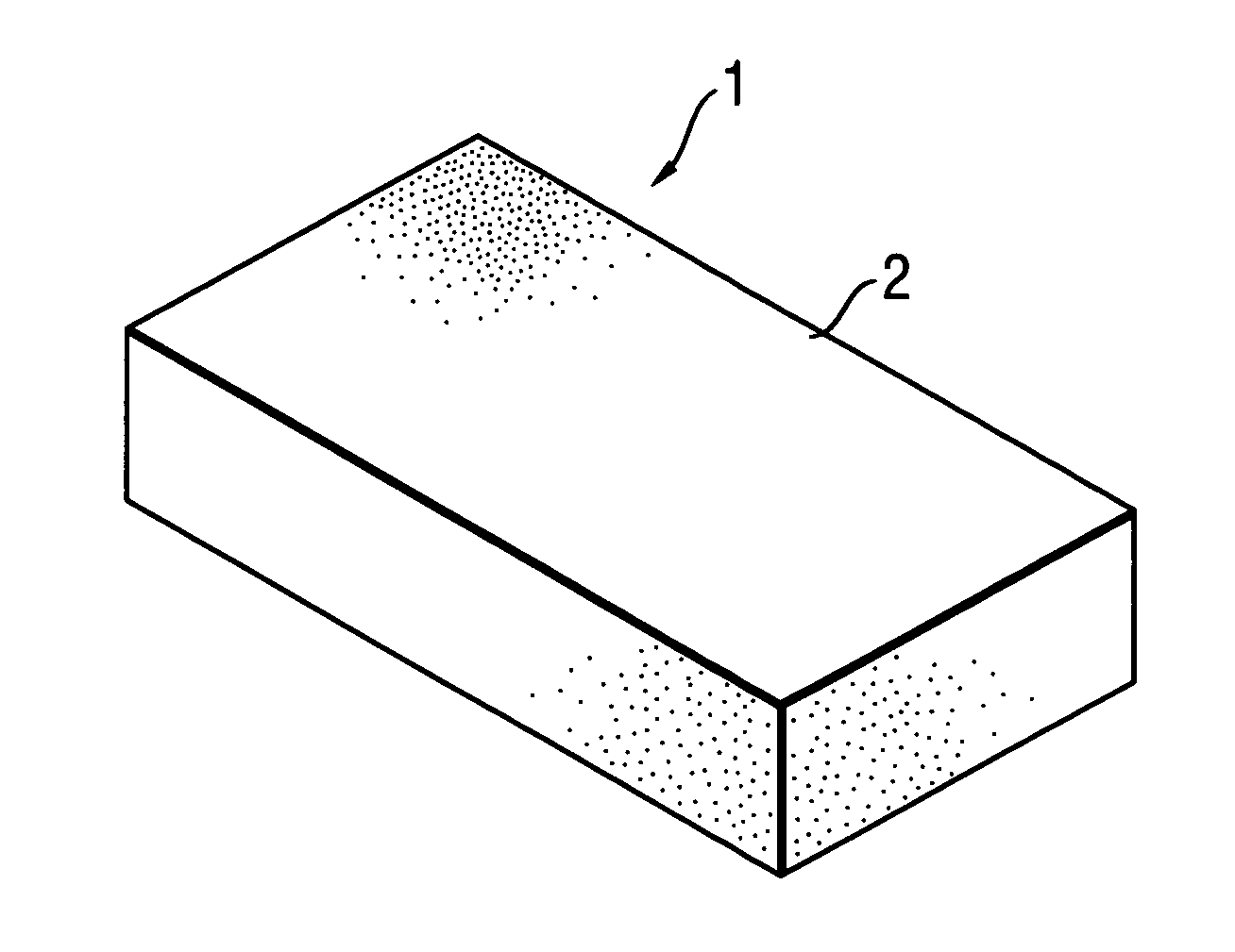 Cleaning implement comprising a modified open-cell foam