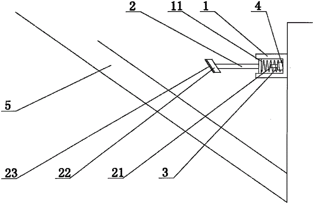 Wheel type crane buffer type anti-back-tipping device