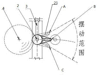 Cycloid silk feeding device for glass fiber gypsum board production line