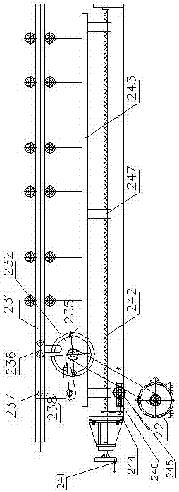 Cycloid silk feeding device for glass fiber gypsum board production line