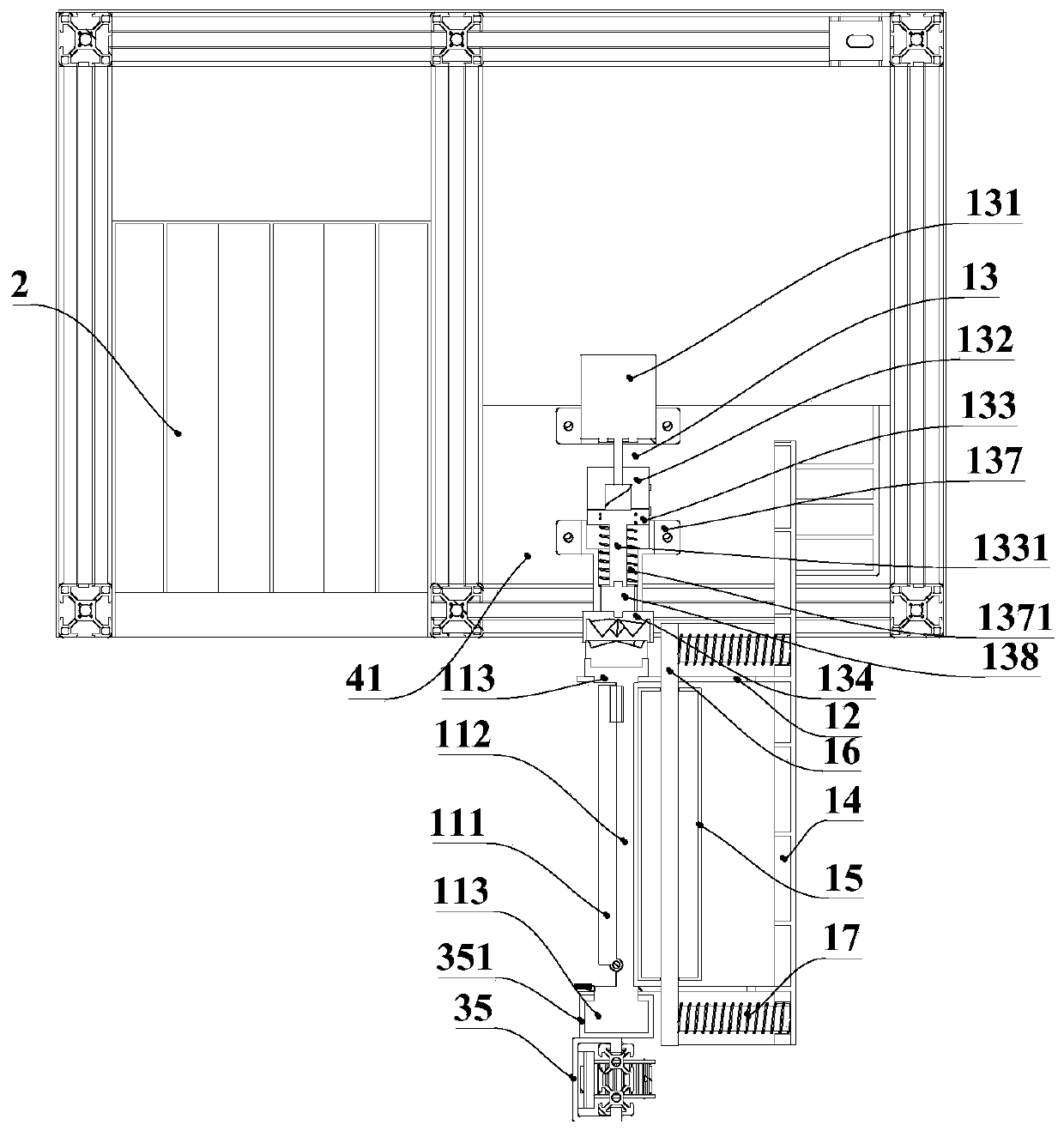 Automatic clothes storing and taking device