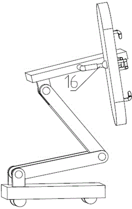 Movable mobile phone stand with multiple freedom degrees