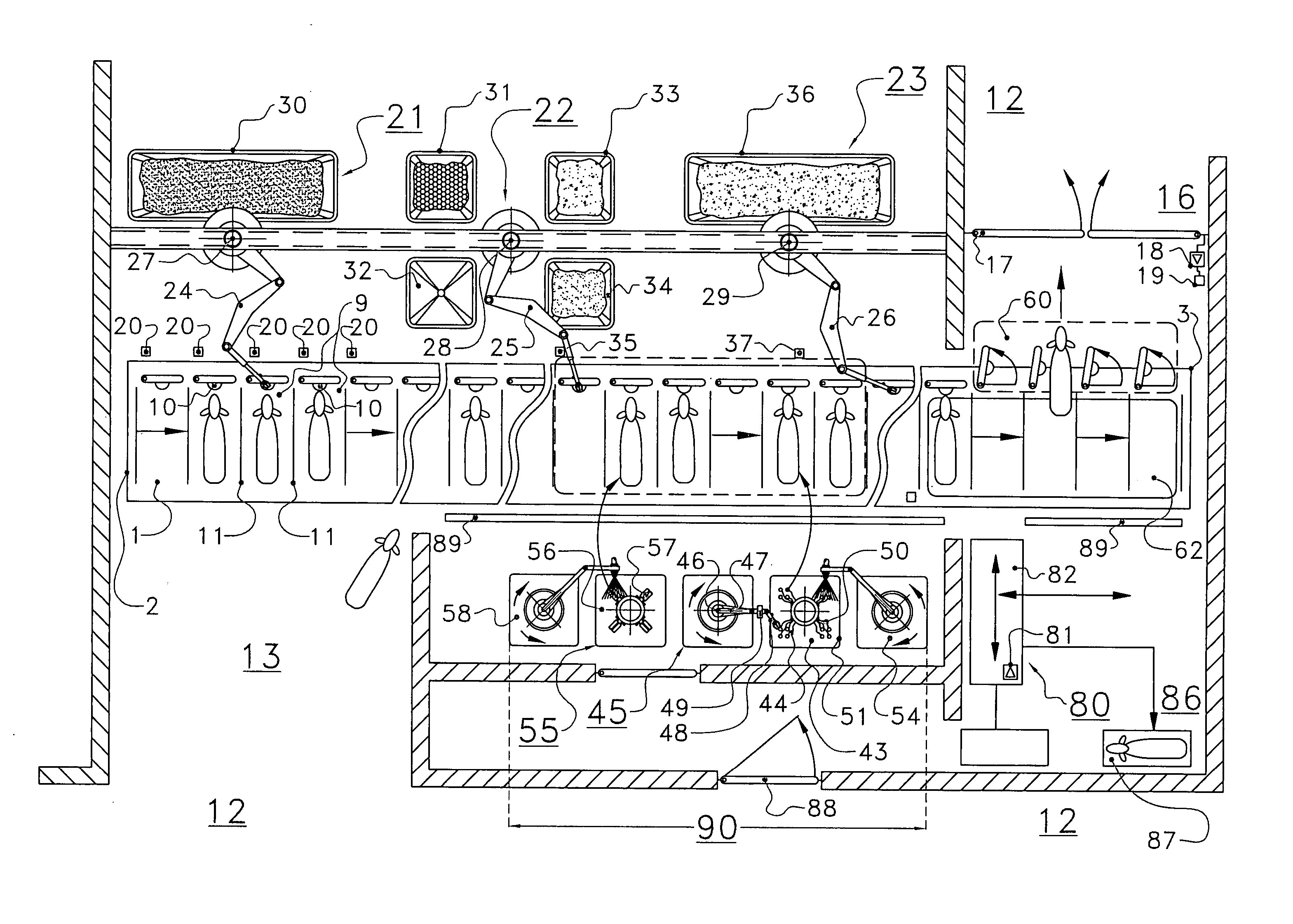 Assembly for and a method of feeding and milking animals