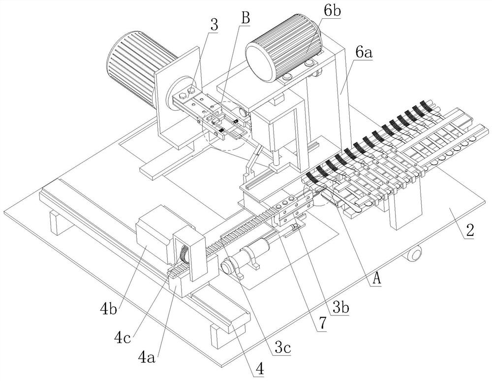 Grinding device at the edge of a fork handle