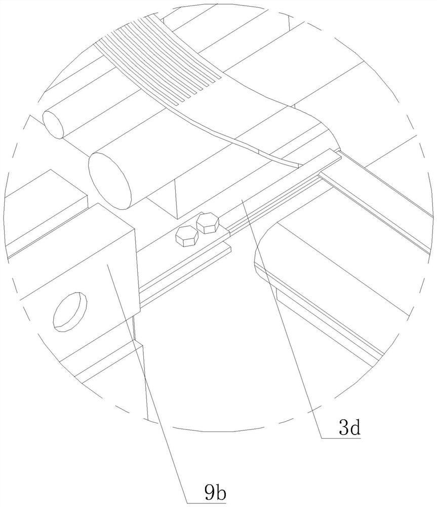 Grinding device at the edge of a fork handle