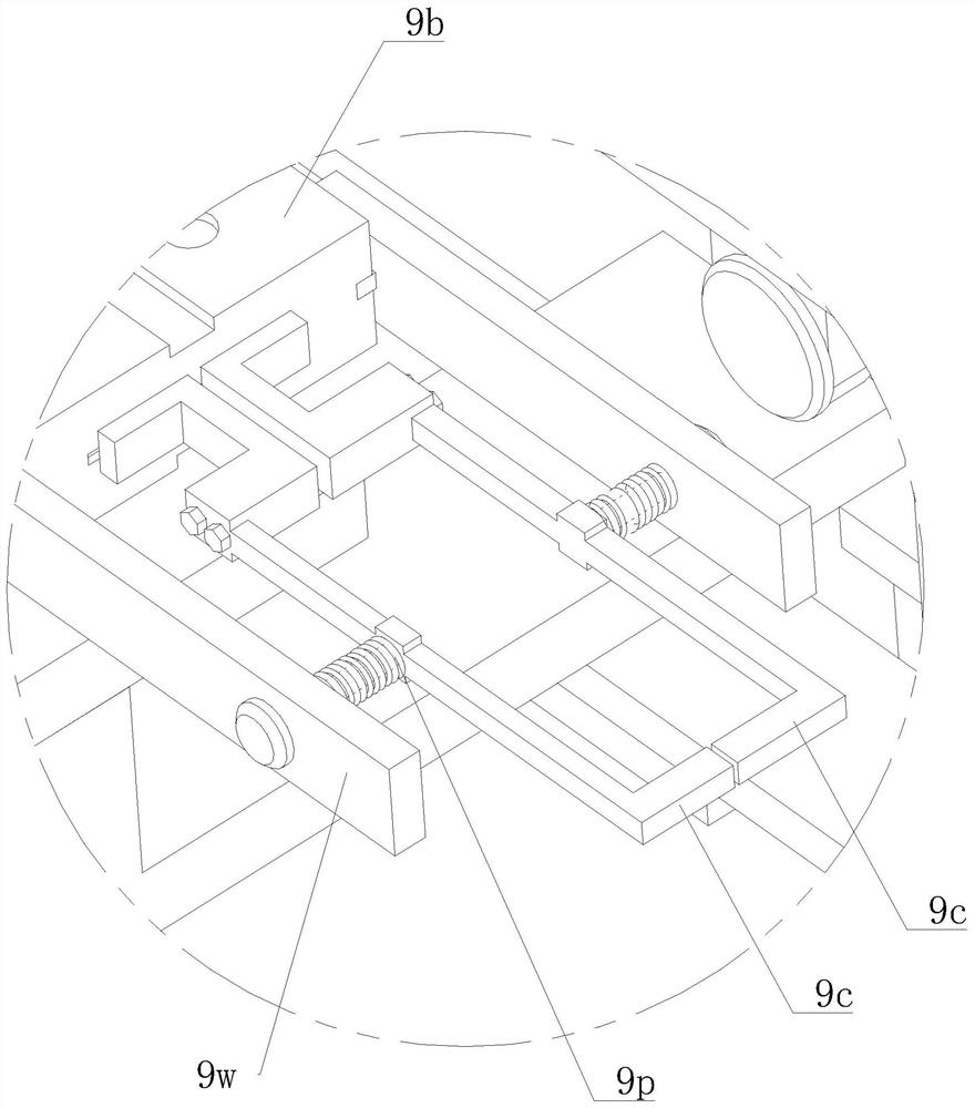 Grinding device at the edge of a fork handle