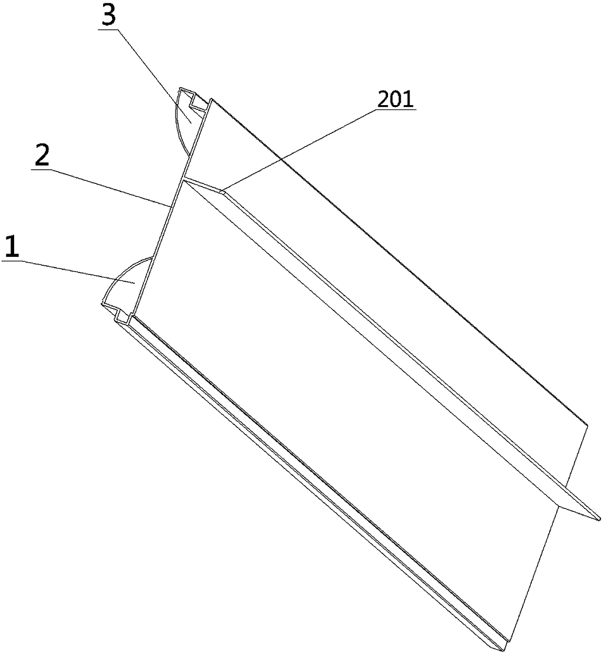 Special aluminum alloy side face plate for flower box