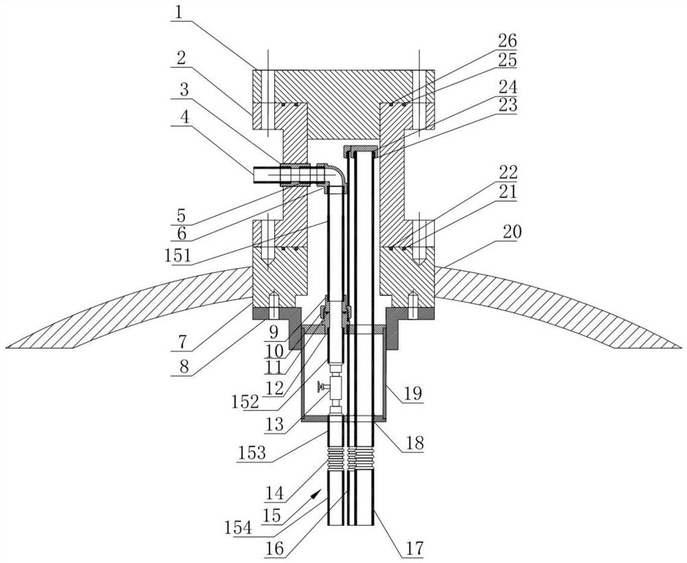 Underwater gas and oxygen overpressure discharge device