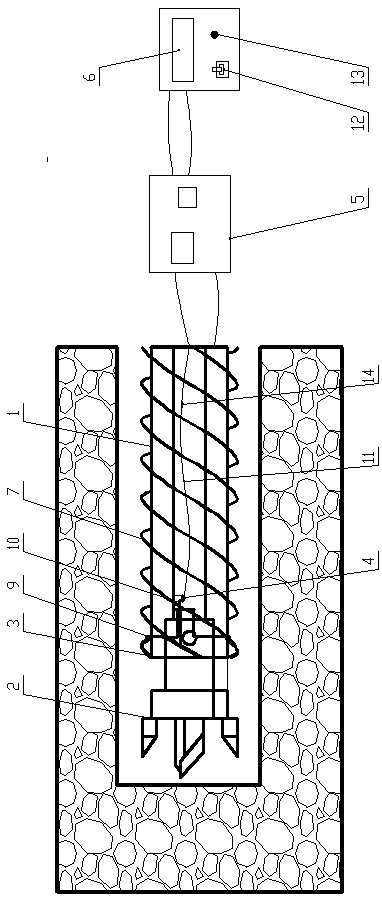 Drilling cuttings amount testing device and method based on pressure sensor