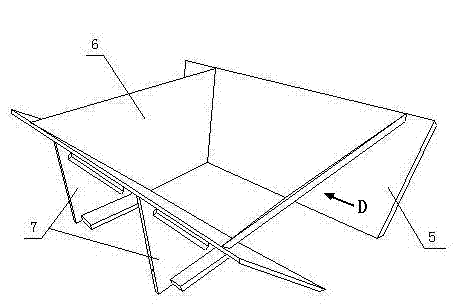 Inclination angle column cap combined wood former in beamless connected upright post