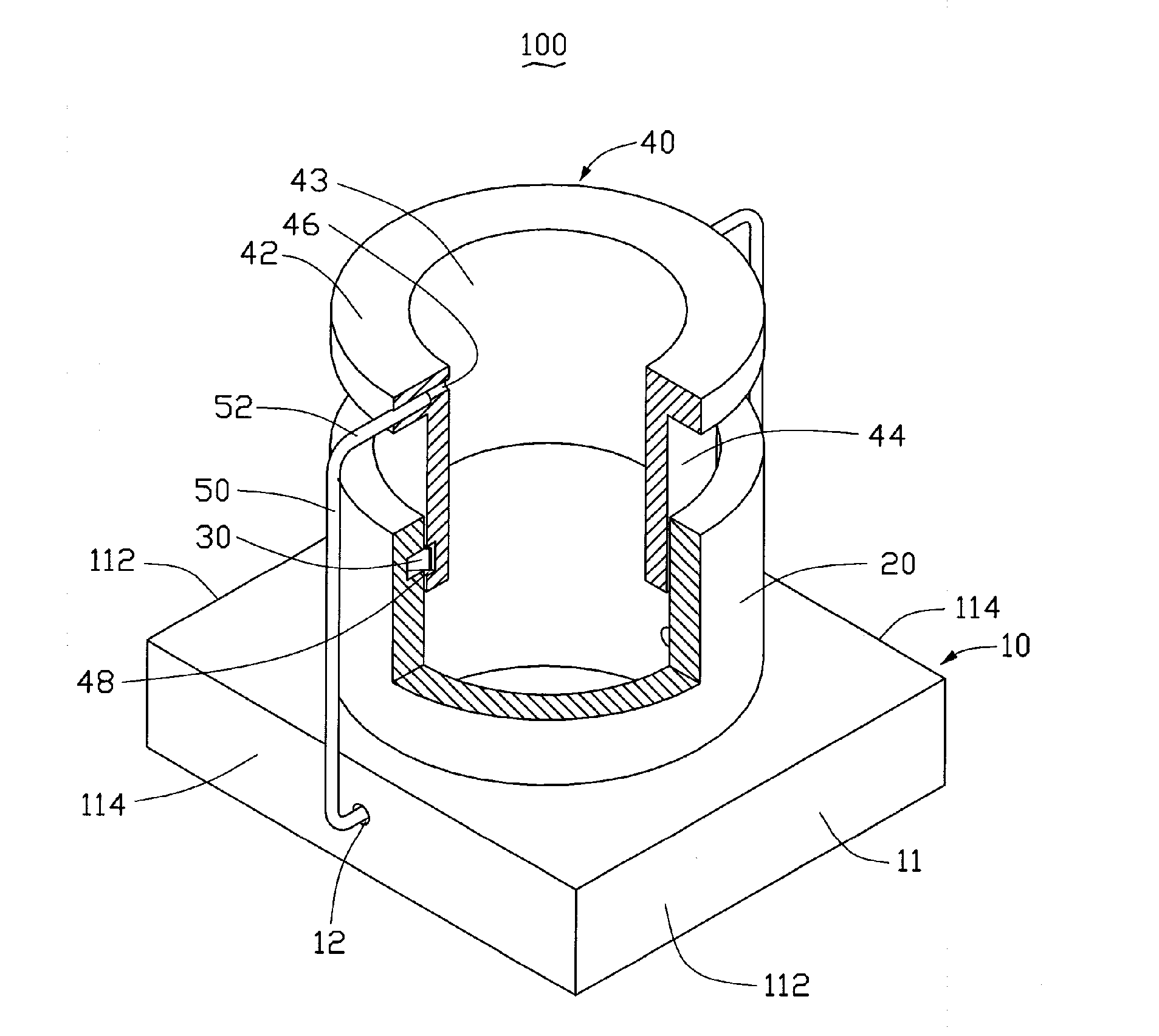 Digital camera module with manual focusing function