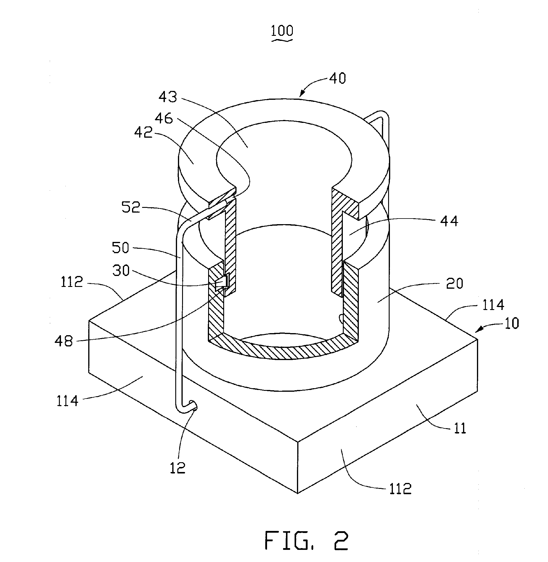 Digital camera module with manual focusing function