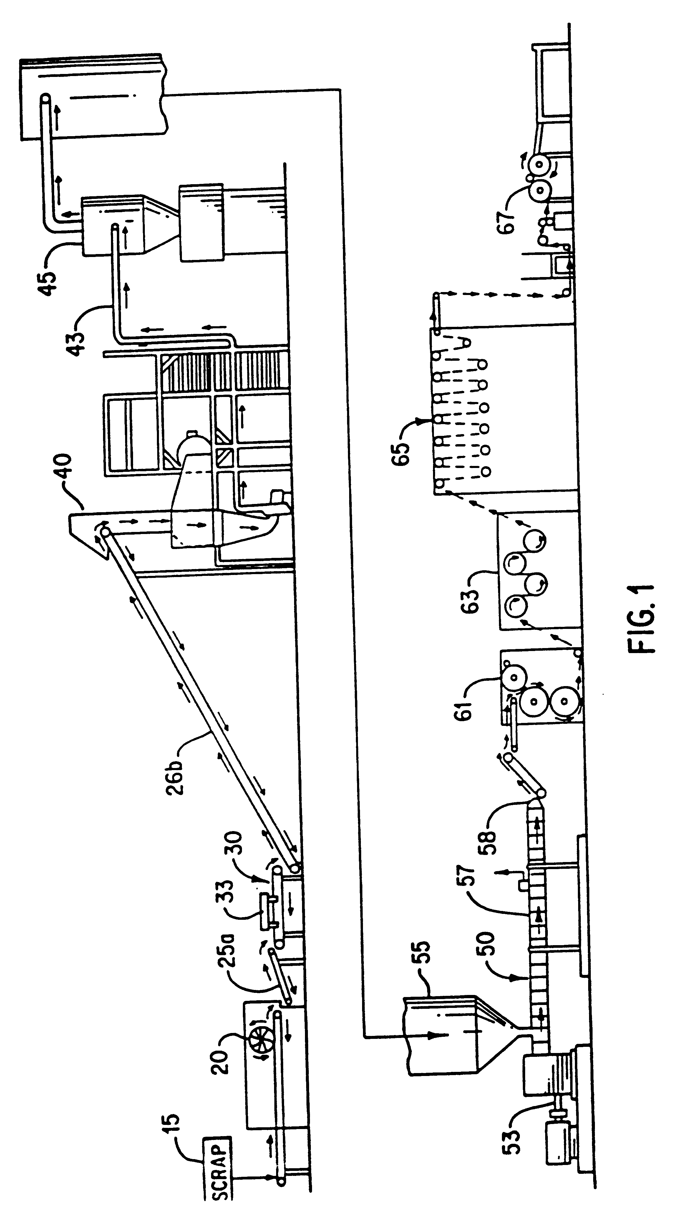 Process of recycling waste polymeric material and an article utilizing the same