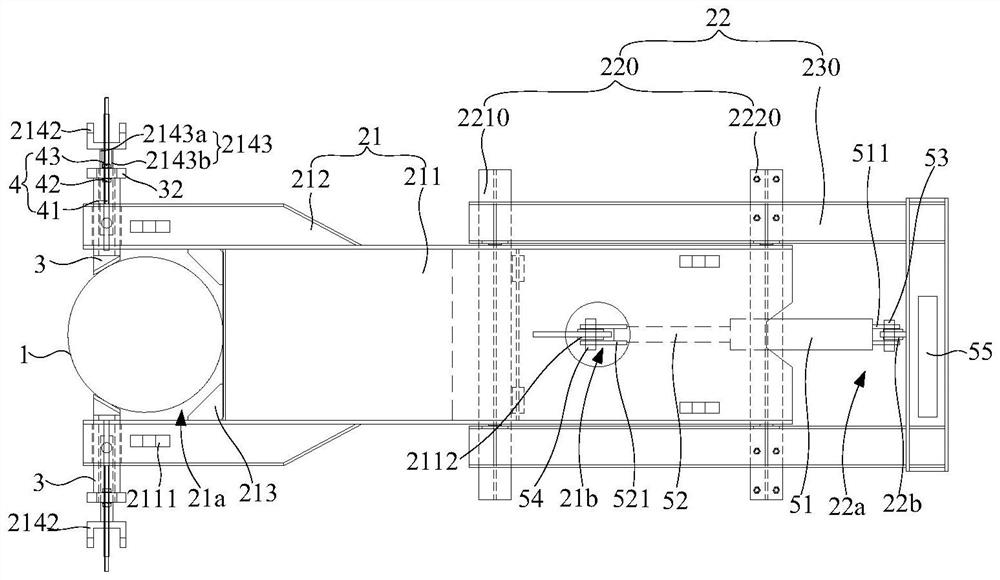 Immersed tube sinking device capable of buffering