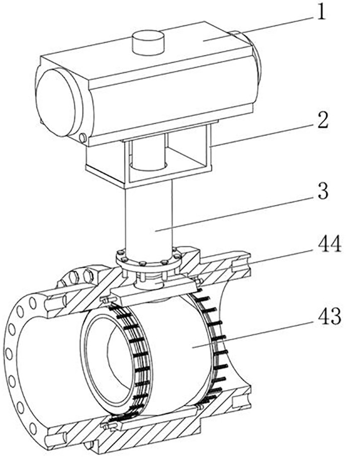 Flow adaptation structure of ultralow-temperature integrated ball valve