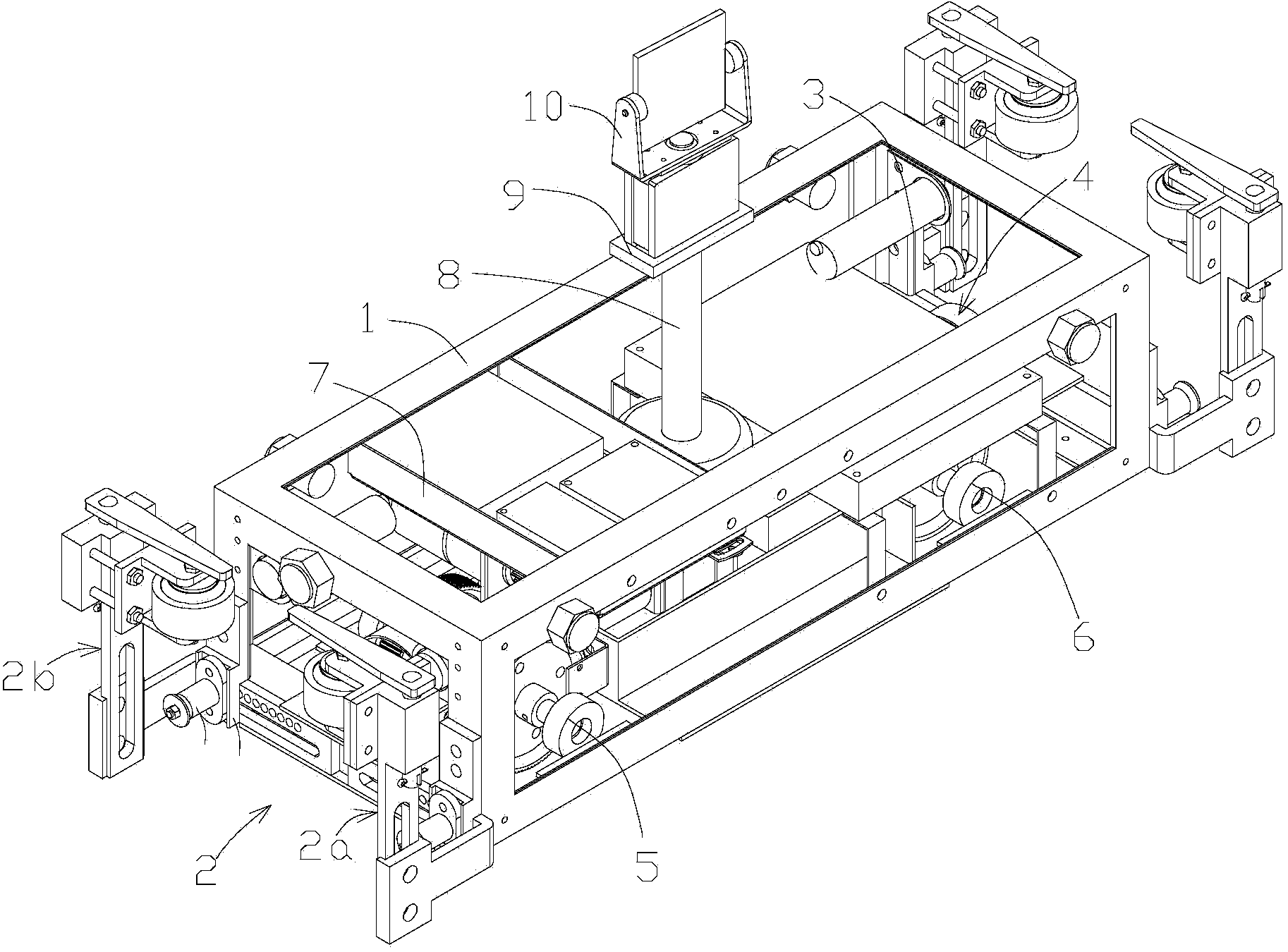 Crane track detection device