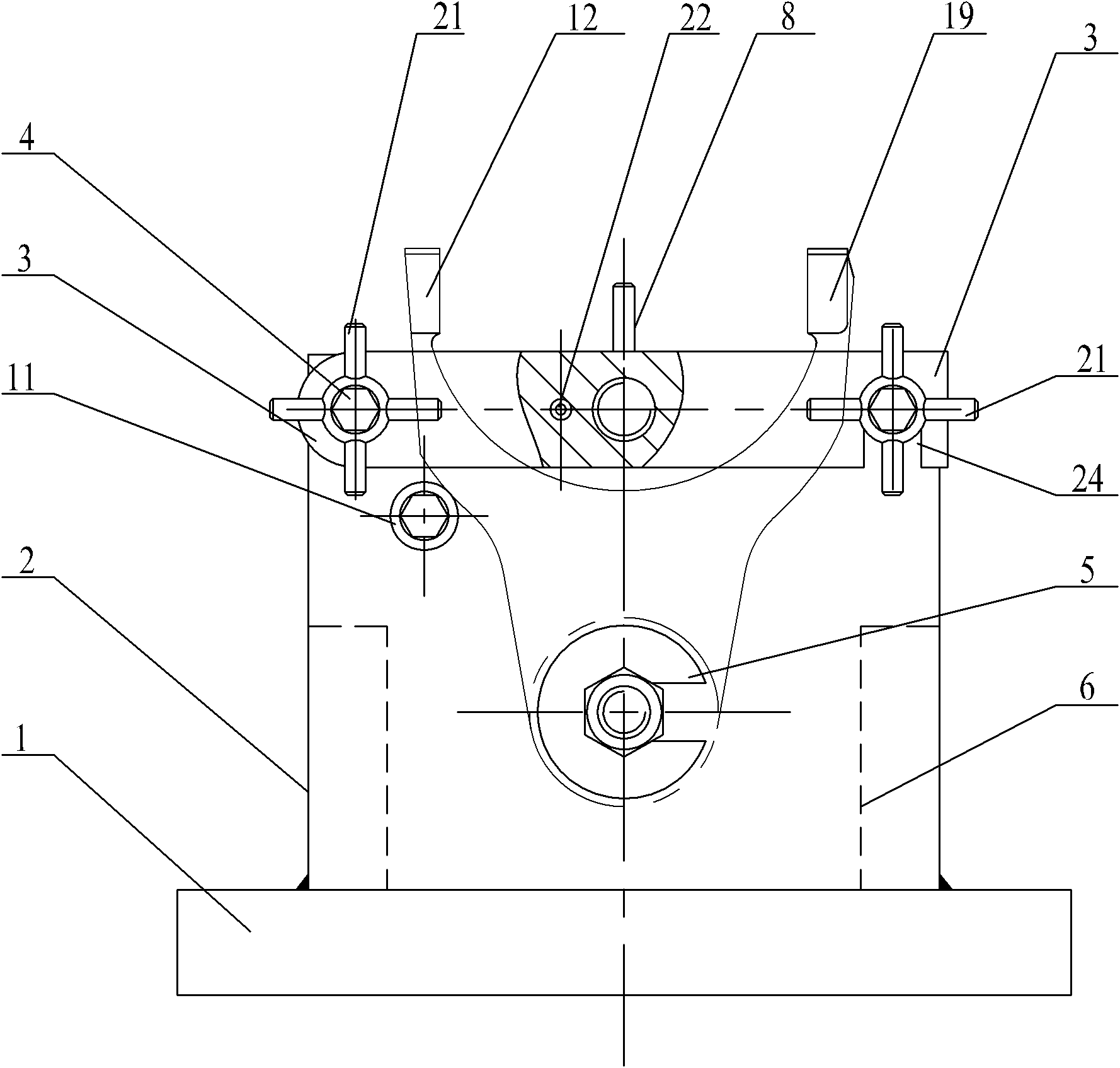 Power takeoff shift fork fixture