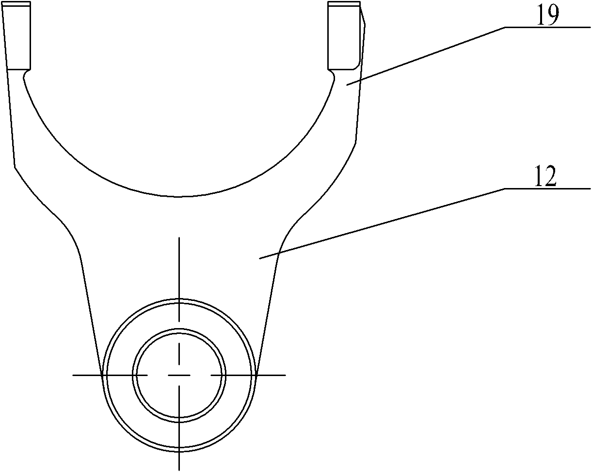 Power takeoff shift fork fixture