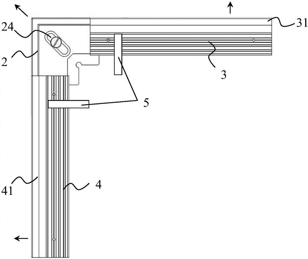 Full sealing structure of corners