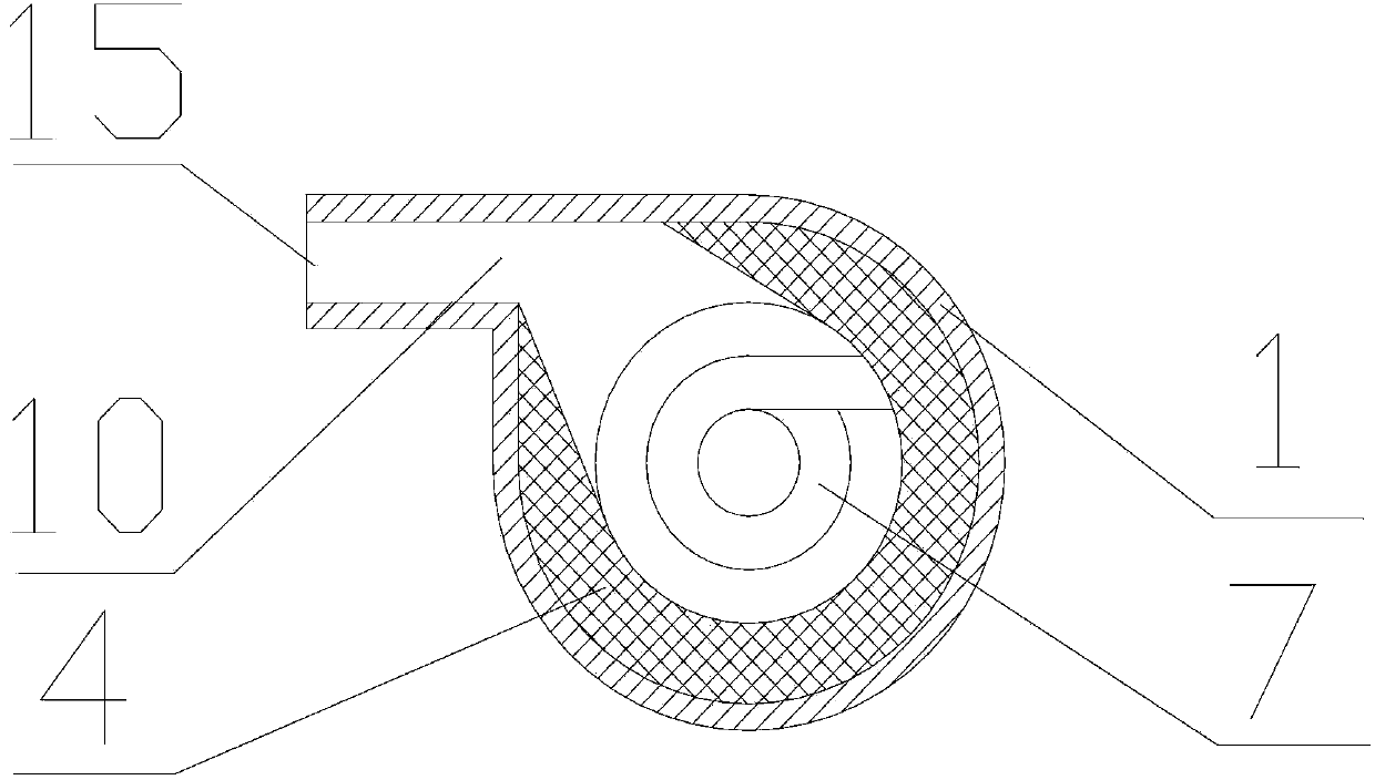 High-temperature mineral powder cooling device