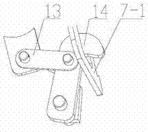 Automatic tray separation and manual release device for first-in first-out gravity slideway