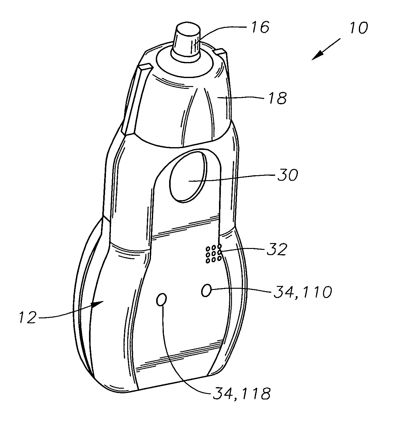 Device for dispensing fluid medicine