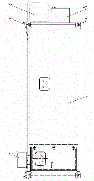 Nuclear and biochemical protecting square cabin for sea and land uses