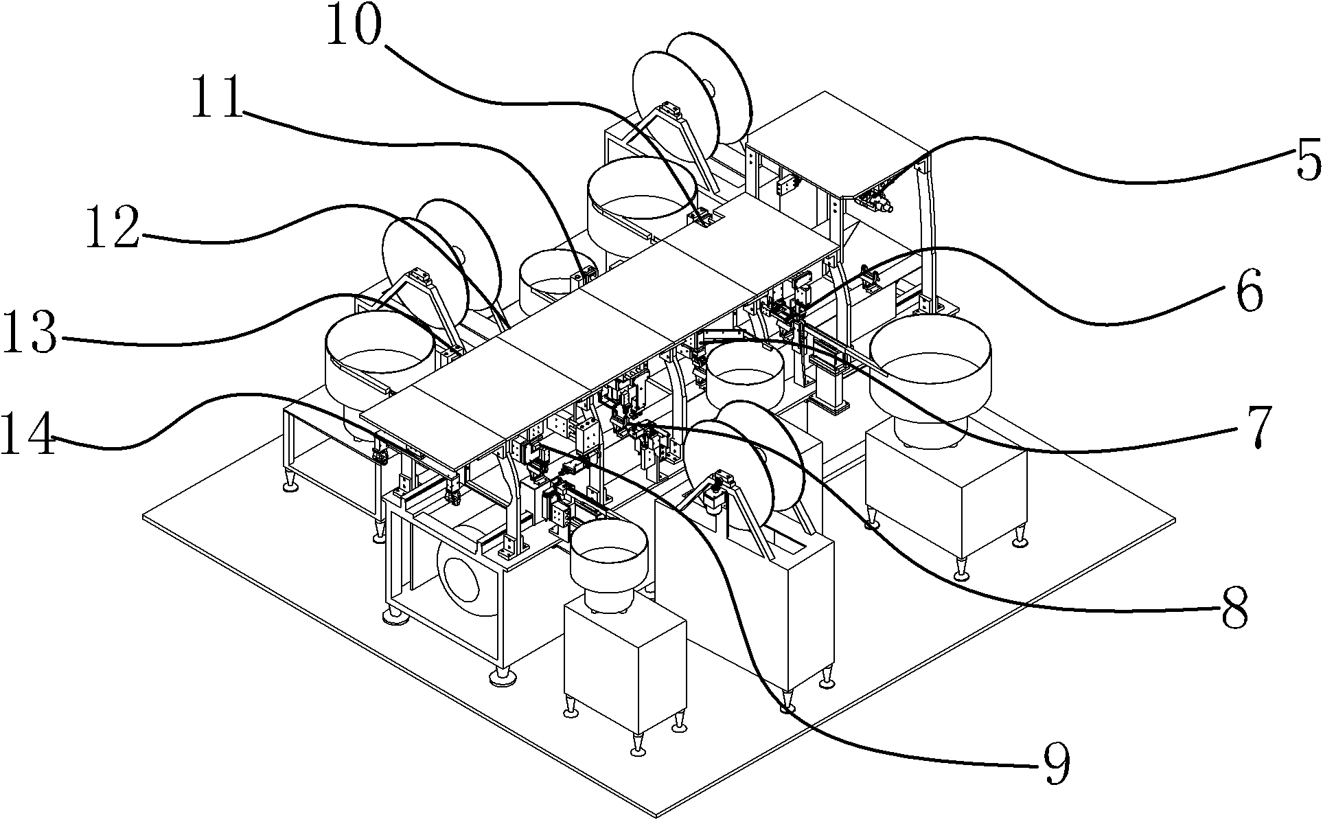 Automatic assembly machine for infusion apparatus