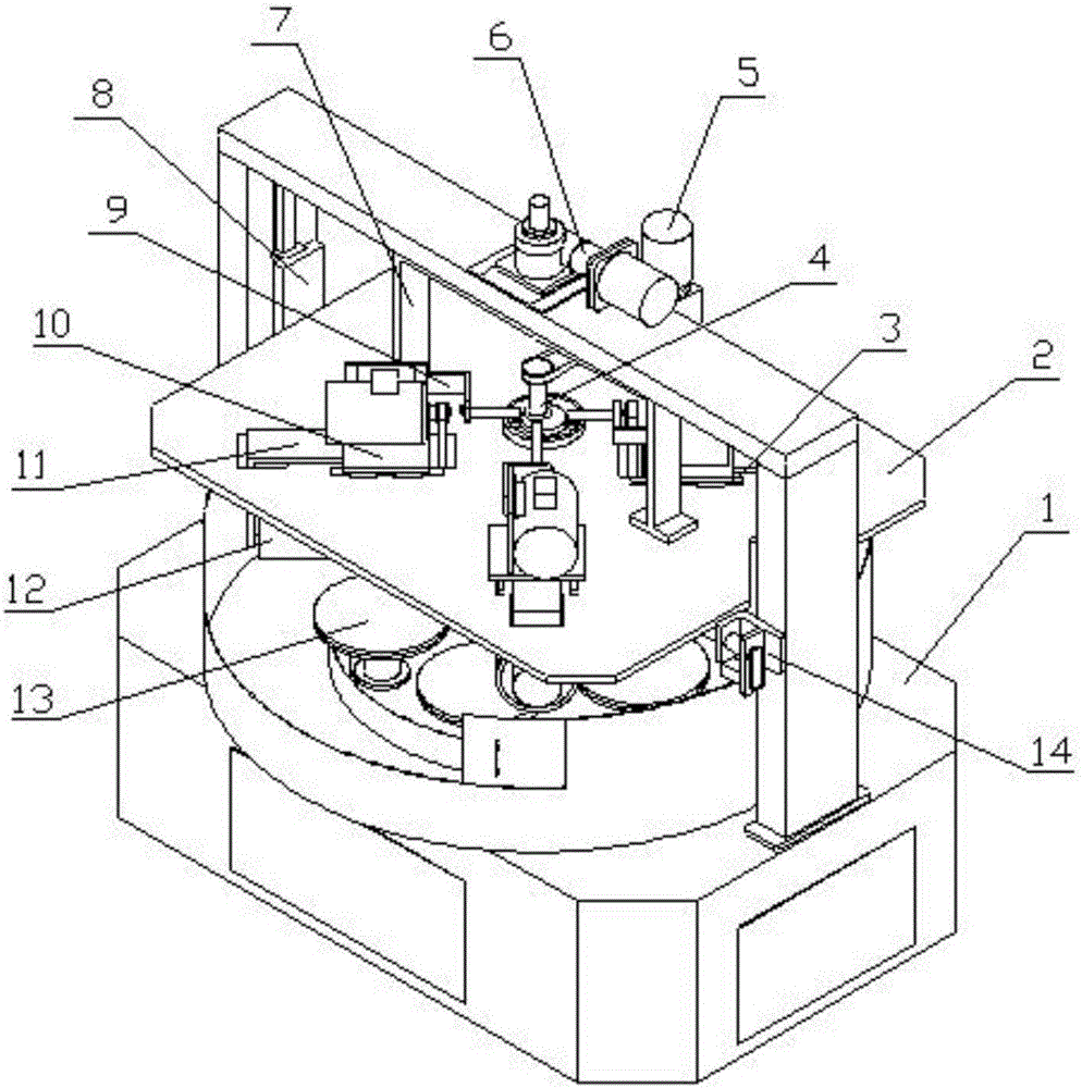 Curved surface polishing machine for 3D concave polishing