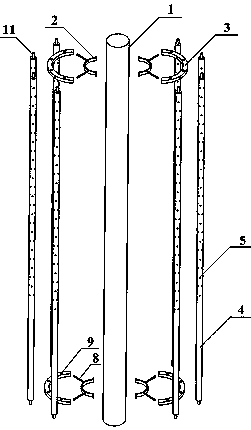 Vibration suppression device and method for discharging and sucking seawater by pressure difference of fluctuation of waves