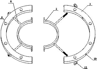 Vibration suppression device and method for discharging and sucking seawater by pressure difference of fluctuation of waves