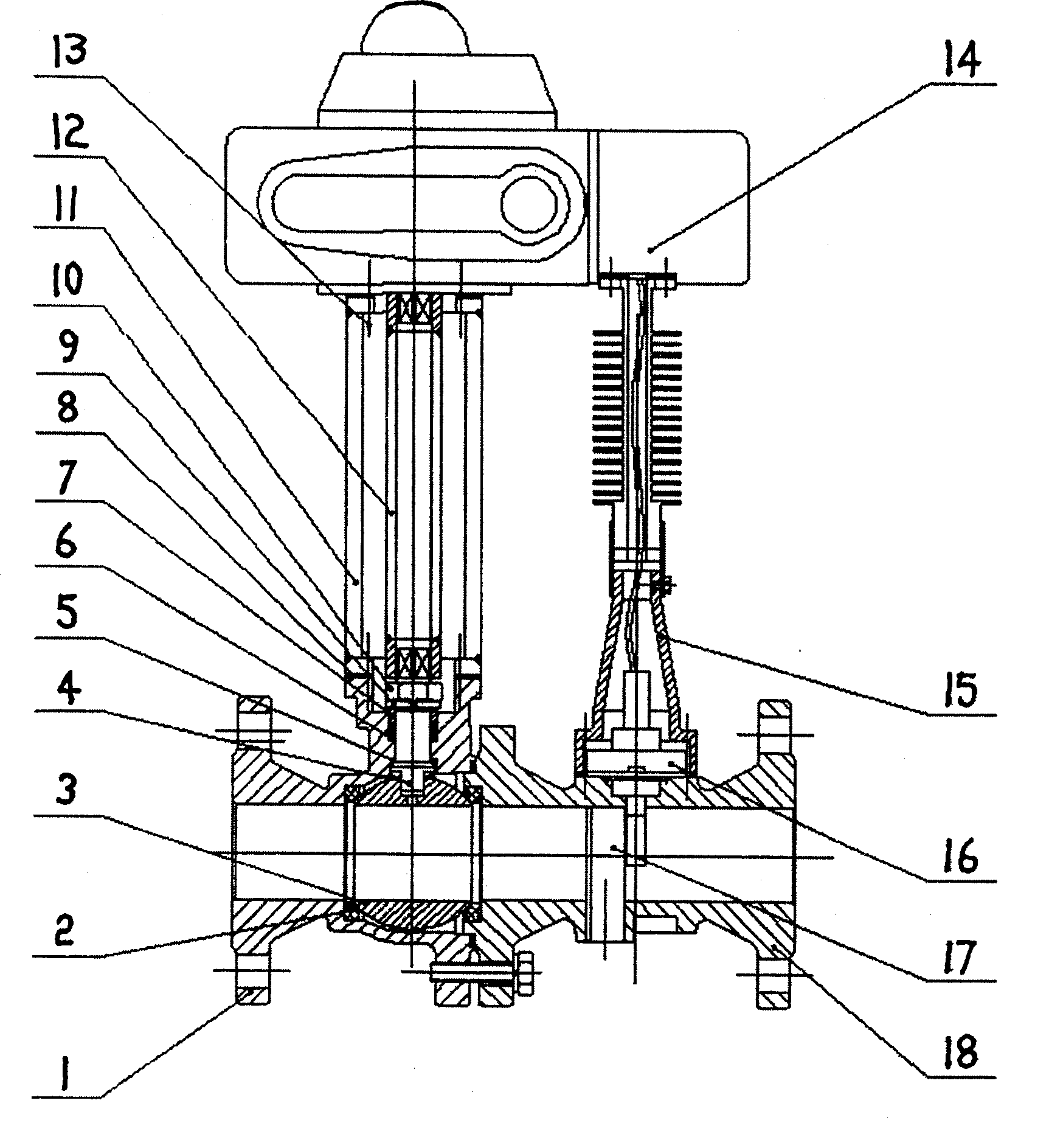 Intelligent controll vortex street flow sensor