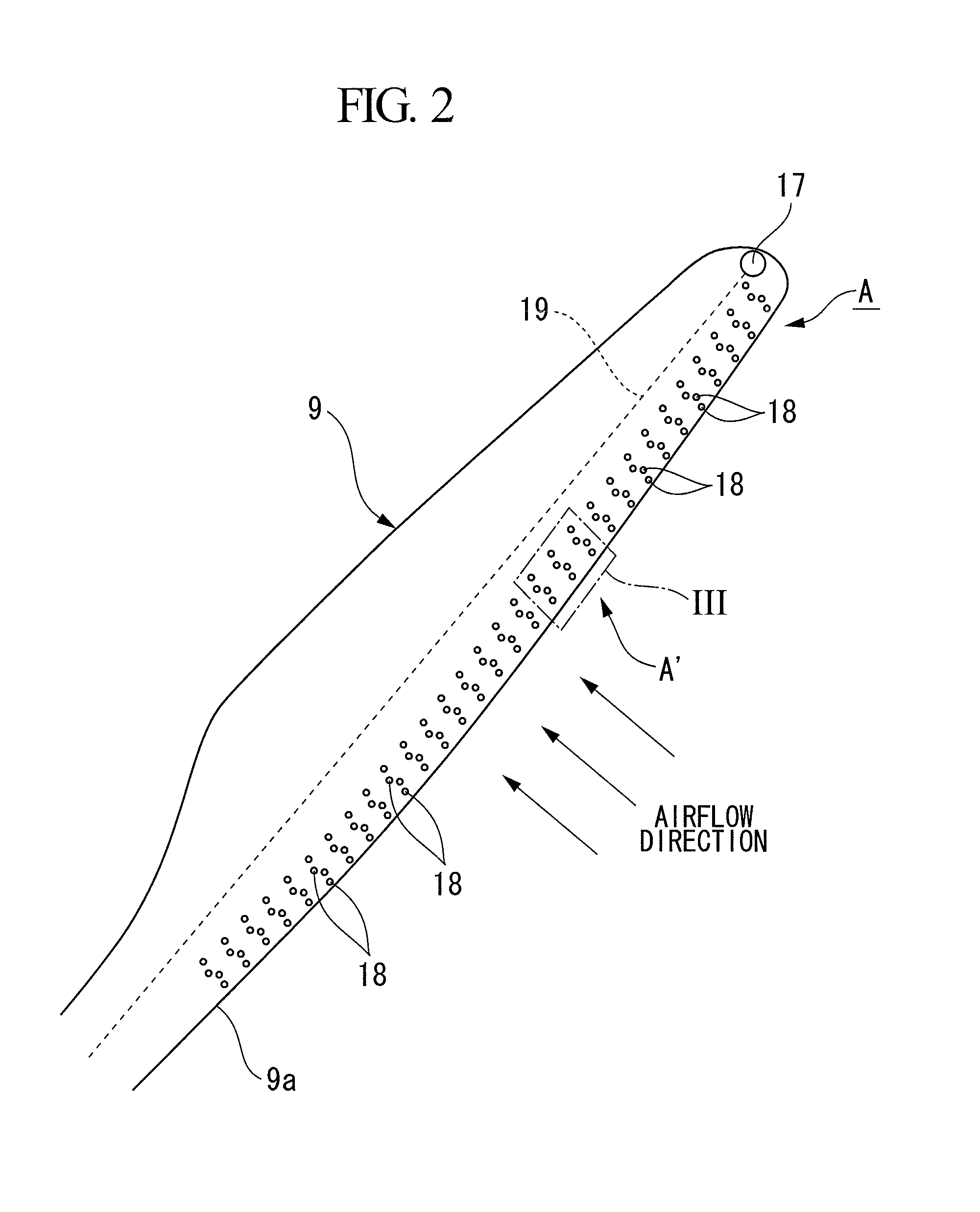 Wind turbine rotor blade lightning discharger and wind turbine generator equipped with the same