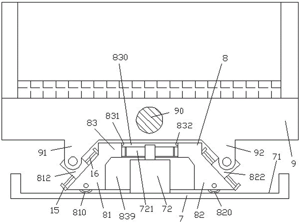 Stable-sliding material vibrating device