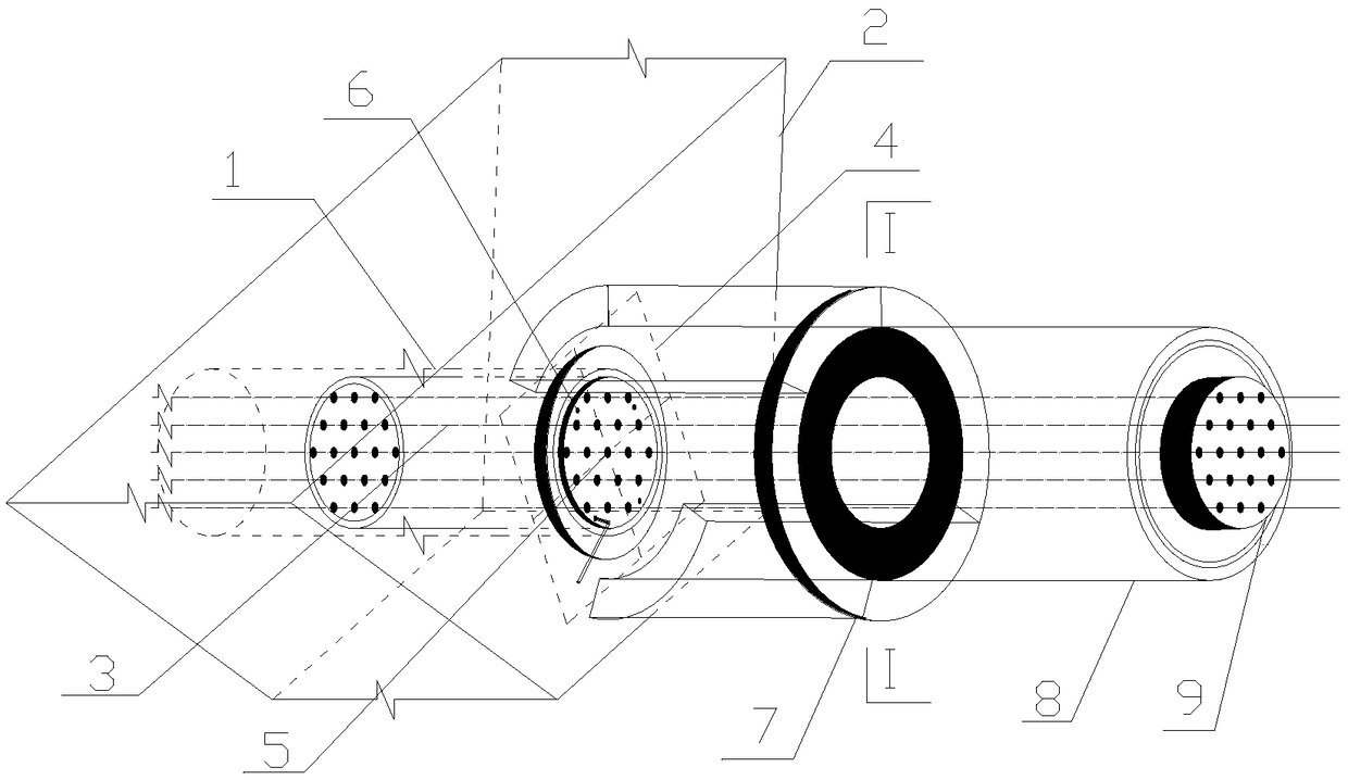 Over tensioning and tension-releasing structure for stay cable cable-force