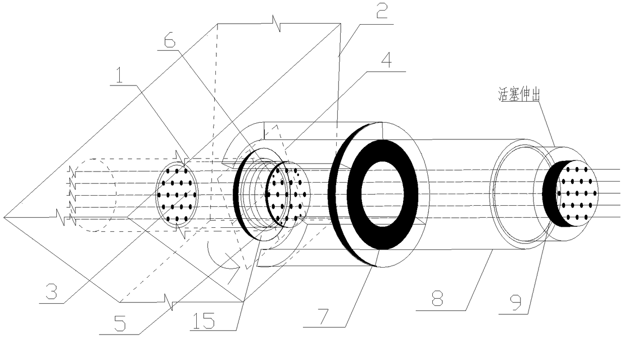 Over tensioning and tension-releasing structure for stay cable cable-force