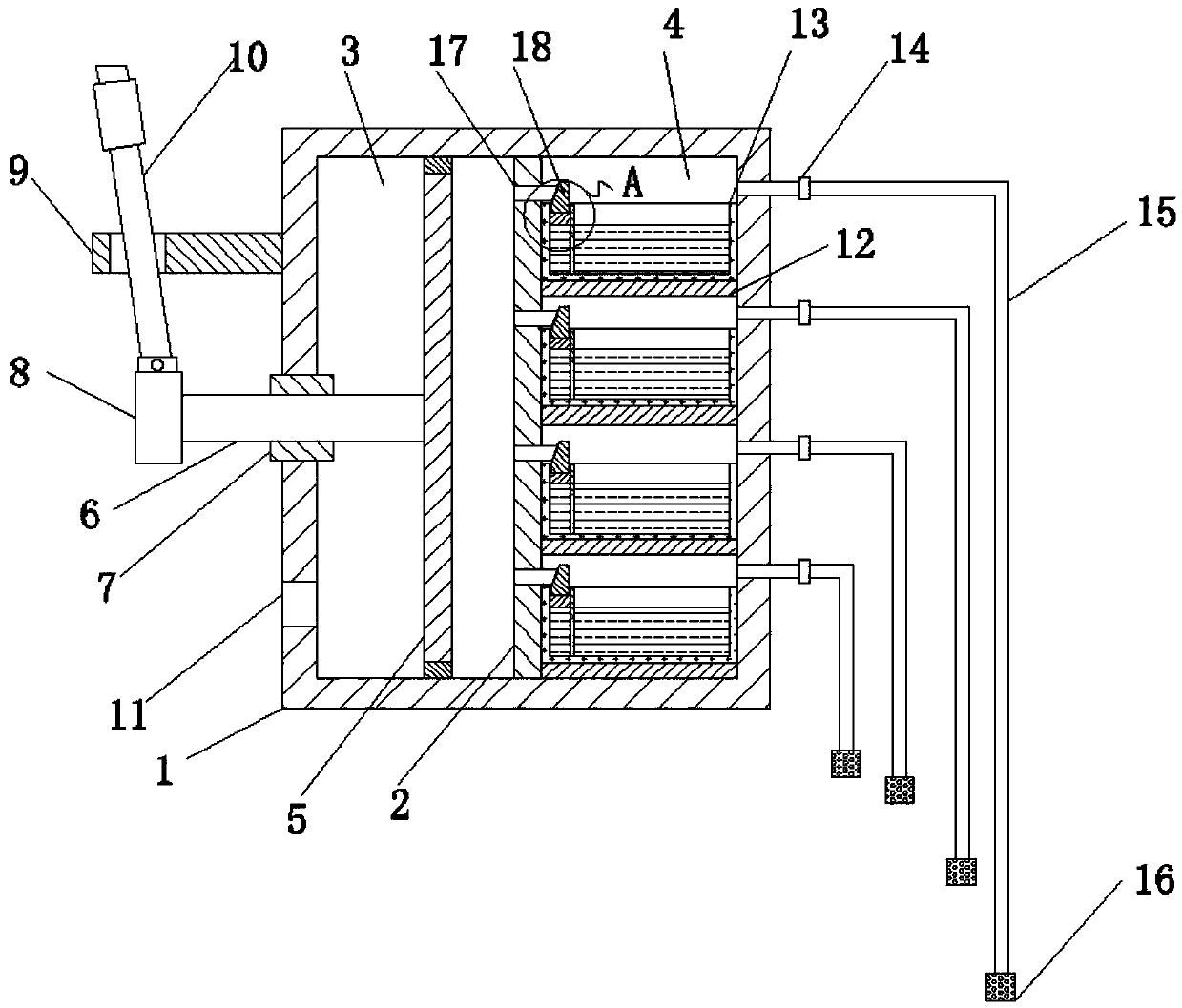 Novel multi-point water sample collection device for environmental detection