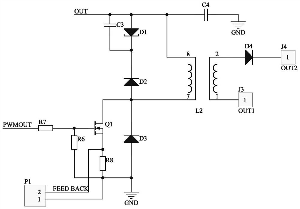 High-voltage pulse switching power supply