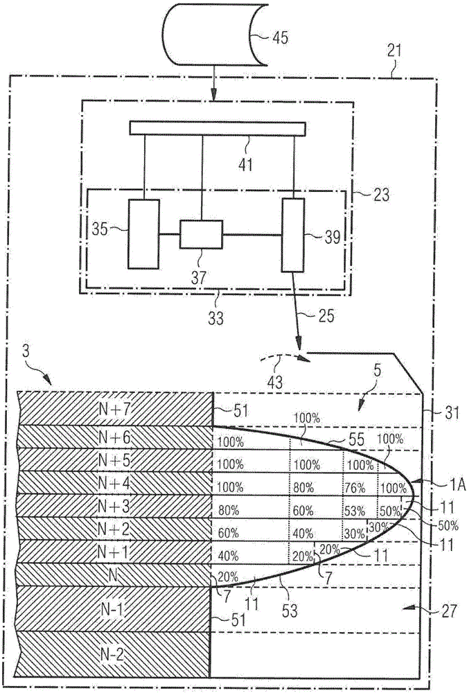 Additive manufacturing of down-skin layers