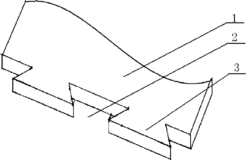 Dovetail mortise-tenon connection method between assembly parts in building project