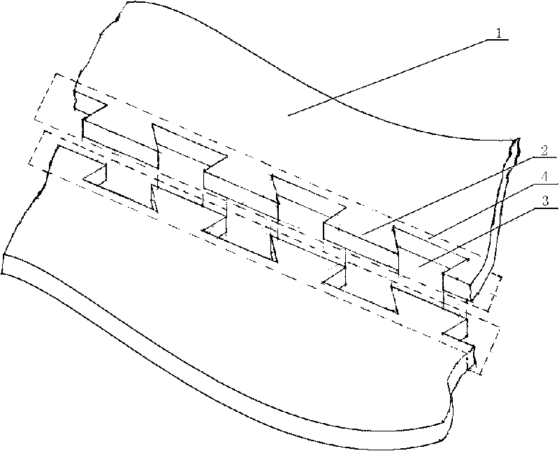 Dovetail mortise-tenon connection method between assembly parts in building project